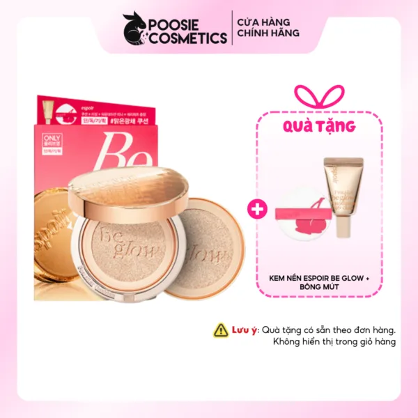 Phấn Nước Espoir Pro Tailor Be Glow Cushion New Class 2023 (Kèm lõi Refill + kem nền 7ml + 1 mút)